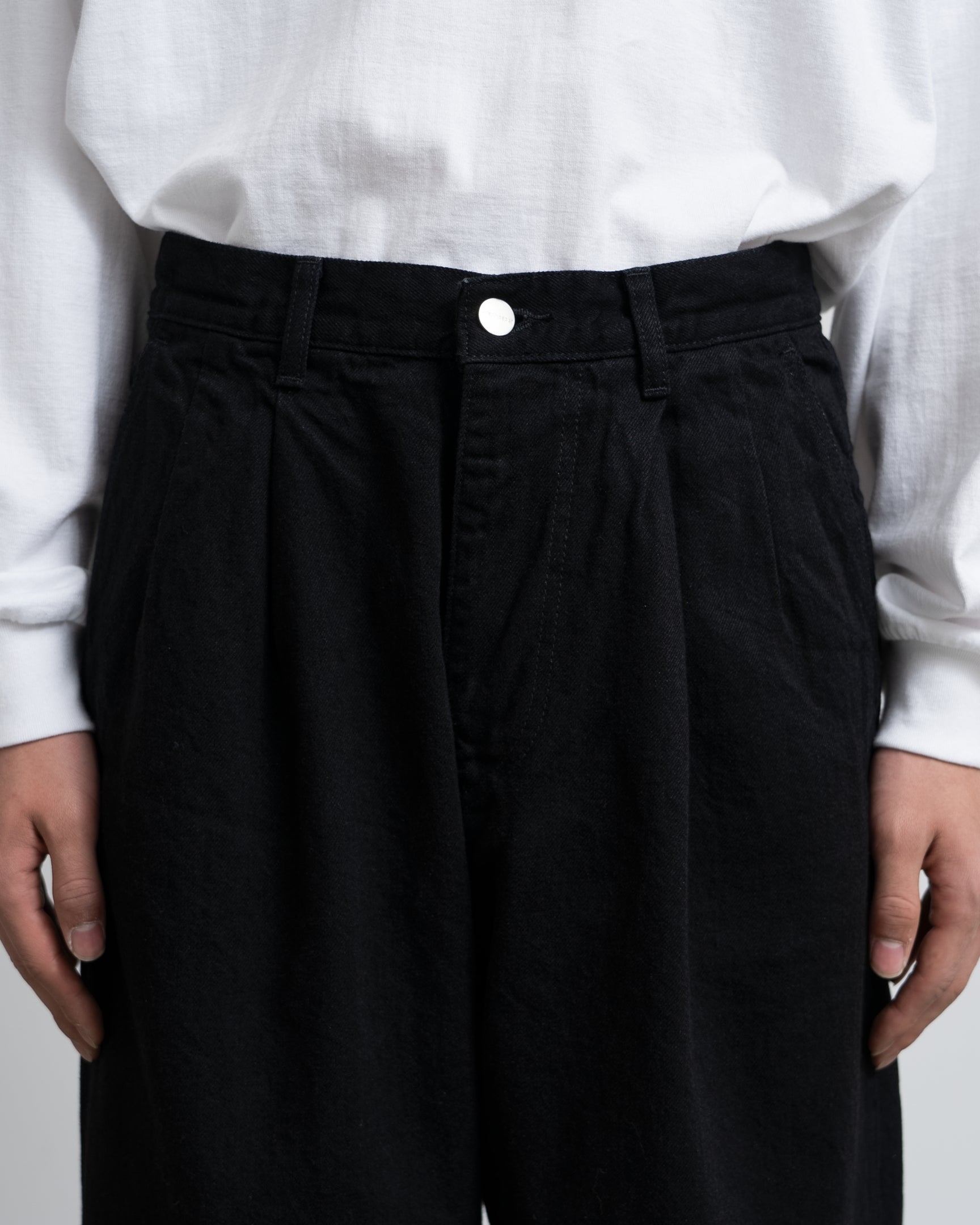 Graphpaper Selvage Denim Two Tuck Pants - RIGID